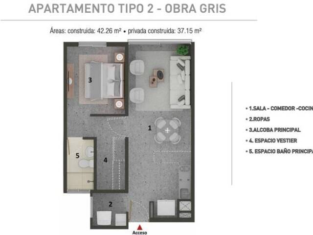 APARTAMENTOS para Venta en Cali - 5